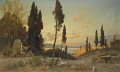 Vista sul bosforo costantinopoli Hermann David Salomon Corrodi paisaje orientalista